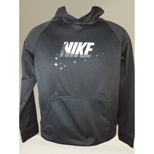 Nike Therma-Fit Polyester Kids Black Hoodie Large